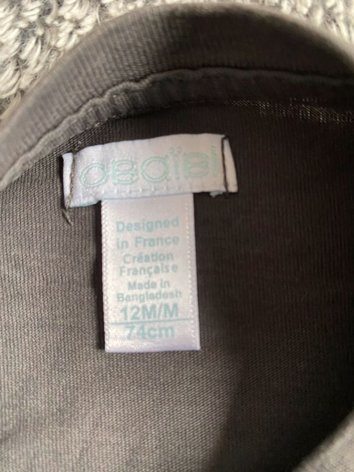 Teeshirt manches longues Okaïdi - 12 mois - photo numéro 4