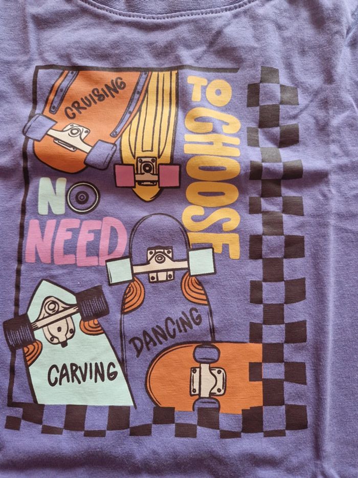 Tee shirt violet 8 ans - photo numéro 3