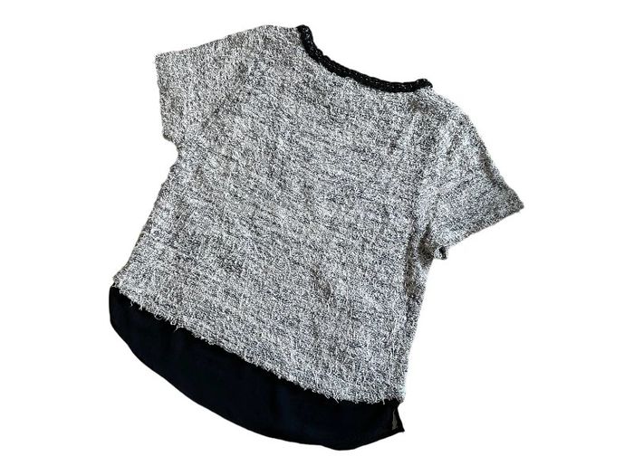 T-shirt noir et gris Boutique Indépendante taille S très bon état - photo numéro 2