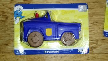 Figurine Schtroumpf Peyo Altaya De Agostini Voiture Policier smurf Police figure