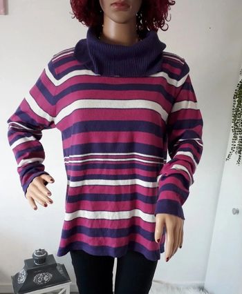 Pull hivers à rayures Taille L🌿💝
