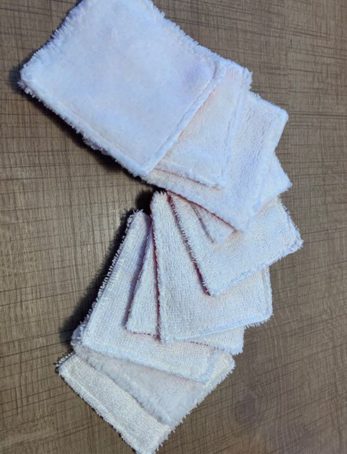 Lingettes démaquillantes neuves en coton bambou bio - photo numéro 4