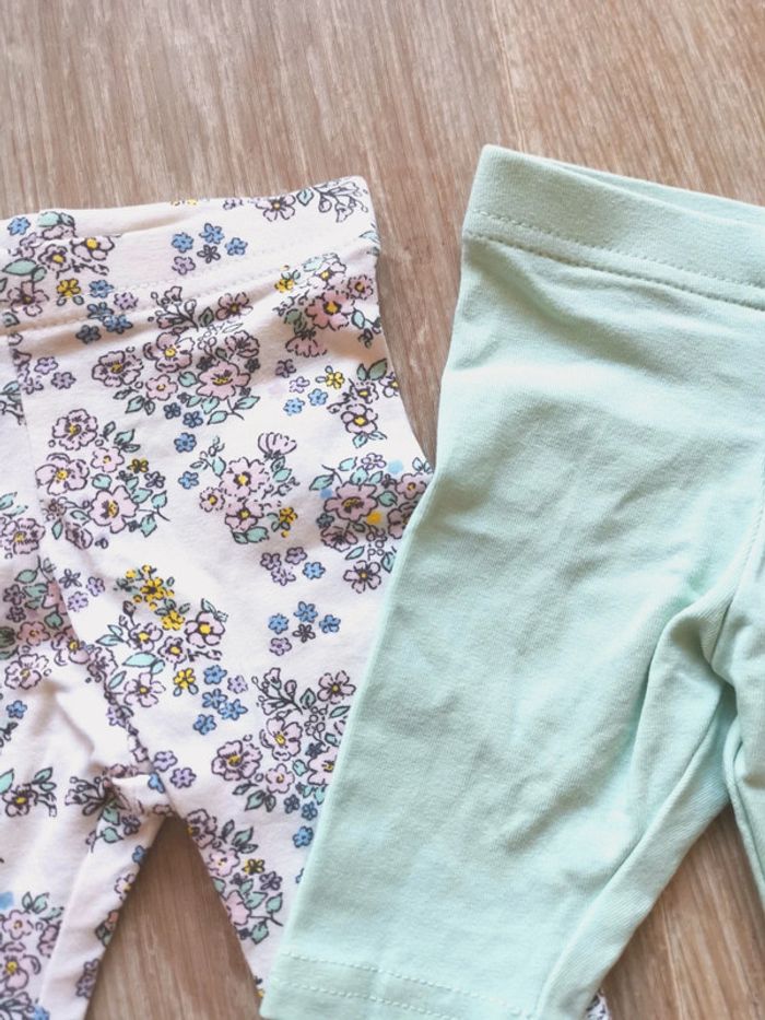 Lot 2 leggings fleuris - photo numéro 2