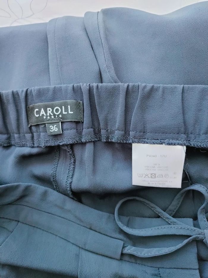 Pantalon Caroll Bleu Marine Taille 36 – 100% Viscose, Confort et Élégance ! - photo numéro 3
