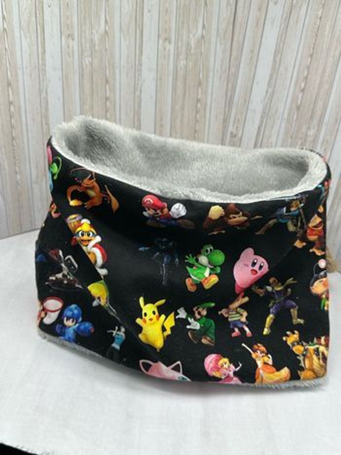 Snood enfant Minecraft, snood cache cou enfant  super mario - photo numéro 7