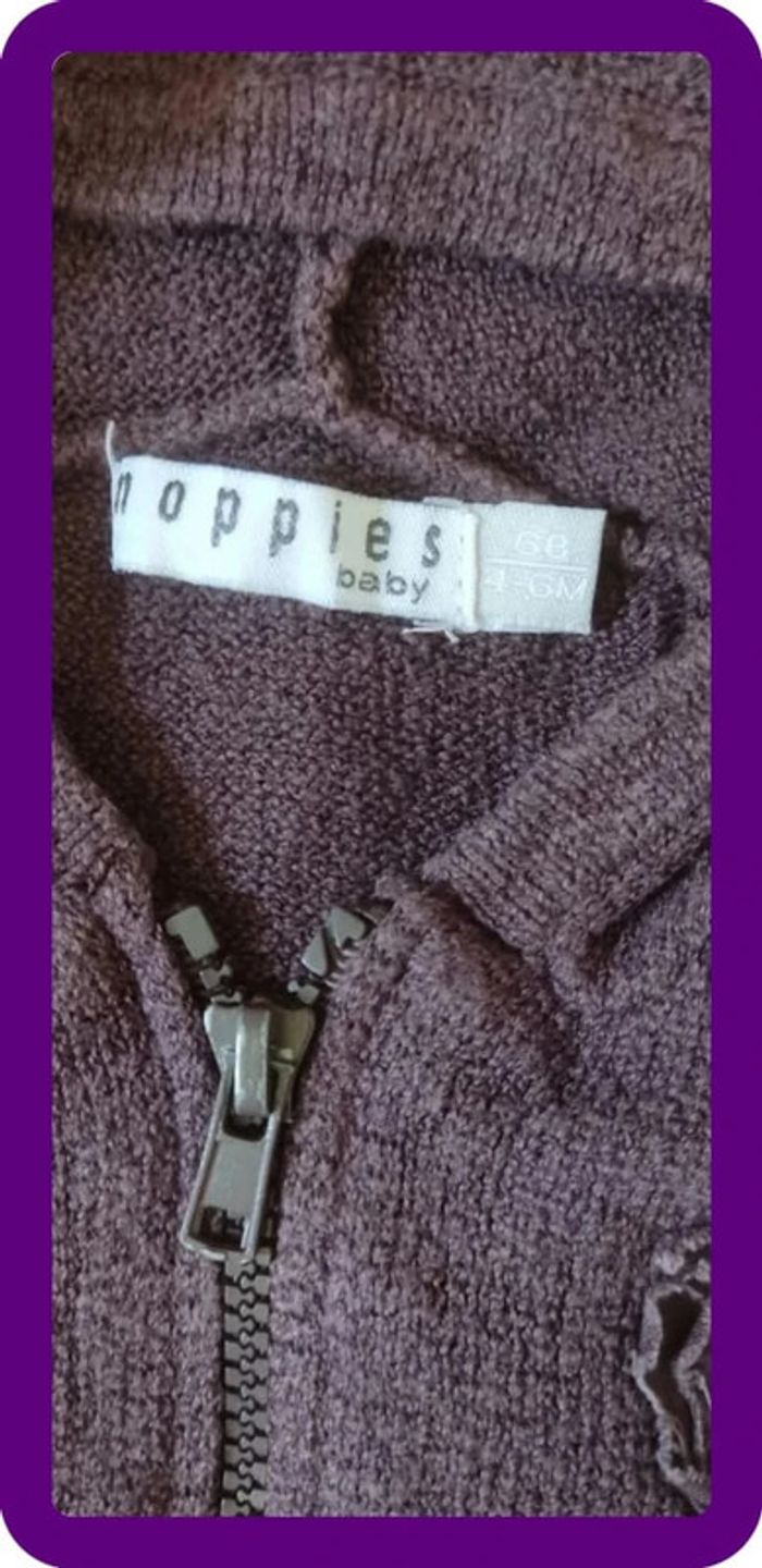 Veste zippée 6 mois the noppies - photo numéro 3