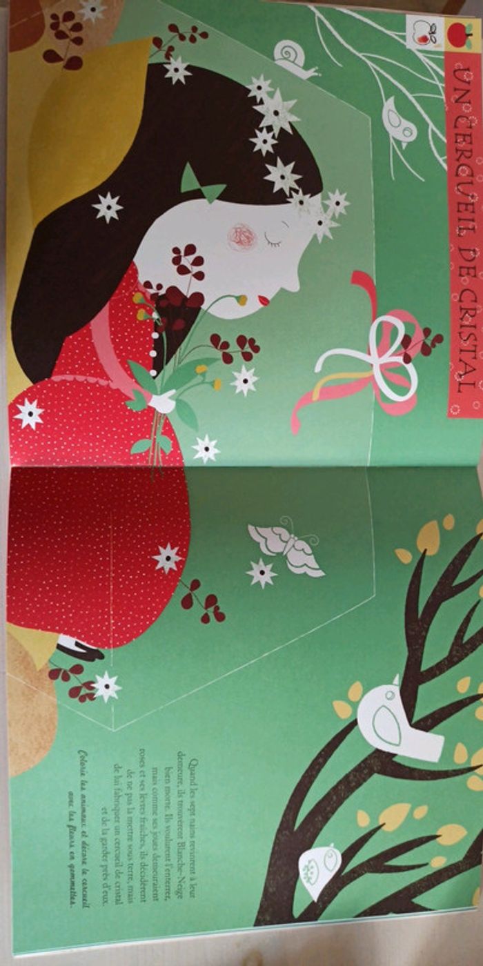 Livre Blanche Neige à colorier, découper et coller - photo numéro 5