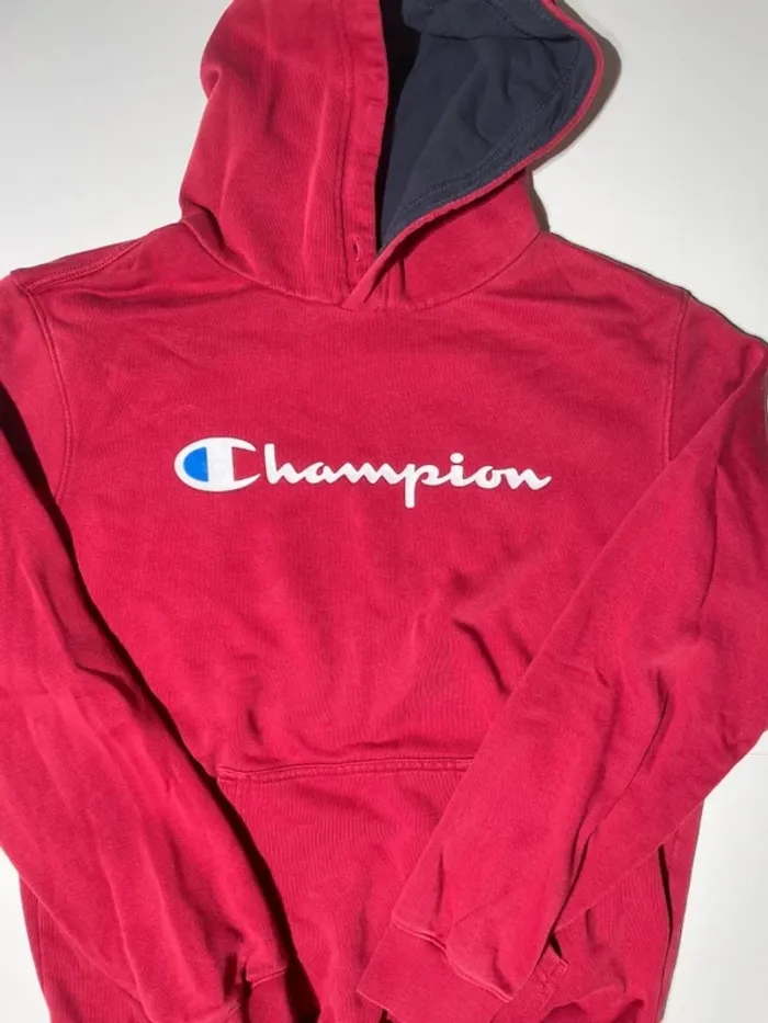 Champion hoodie sweater red Mens L - photo numéro 2