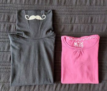 2 tee shirts manches longues