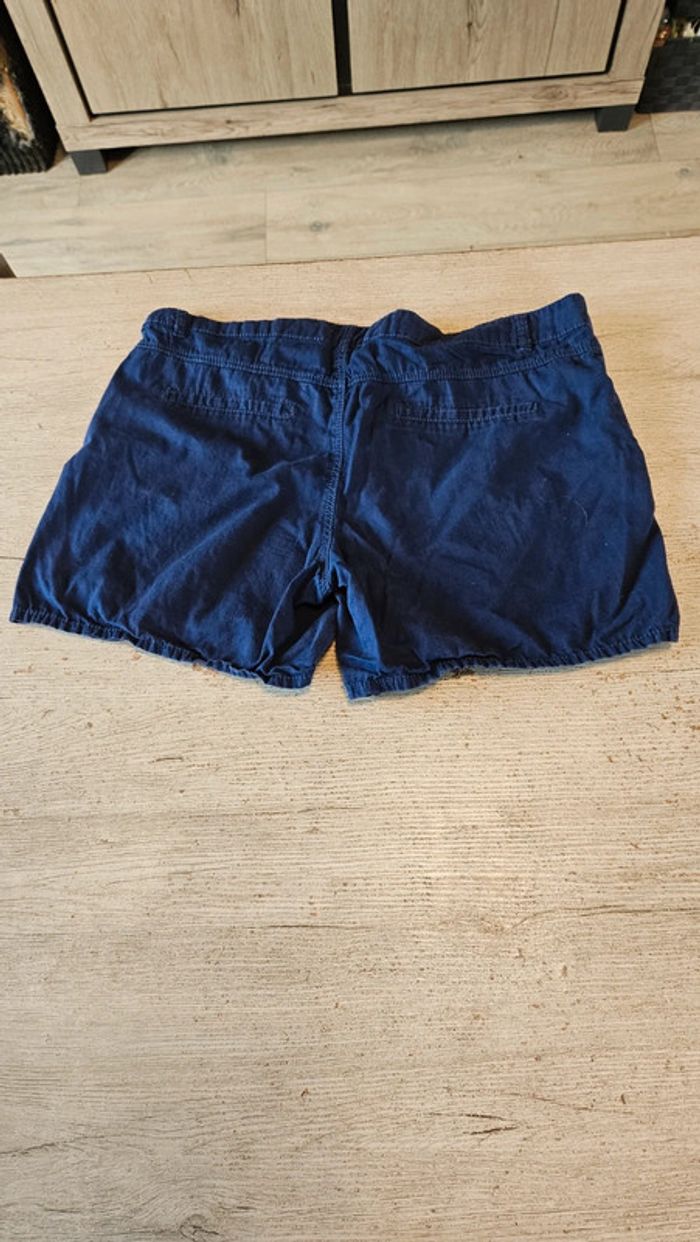 Short femme bleu marine, Camaïeu, taille 42, peu mis - photo numéro 5