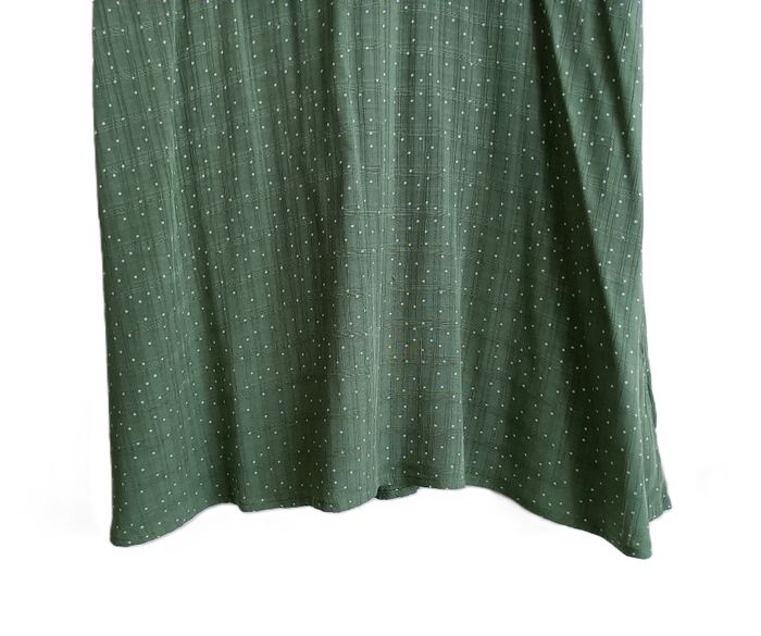 Robe verte à pois blancs. Primark. Viscose. Taille 42 - photo numéro 3