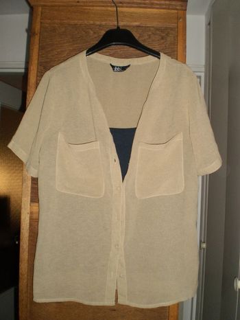 chemisier pour l'été beige t 40 JEBB LEVY comme neuf