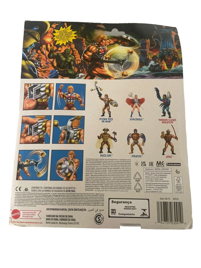 Figurine Masters Of The Universe Flying Fists He-Man Mattel neuf - photo numéro 2