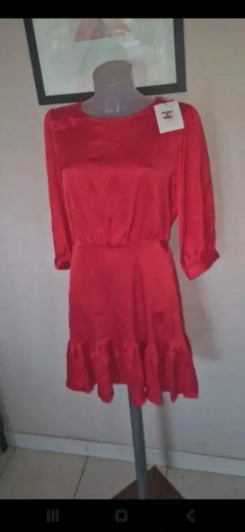 Robe été nafnaf rouge neuve avec étiquette taille 40