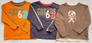 💙 T-shirts manches longues - Okaidi - 4 ans 💙