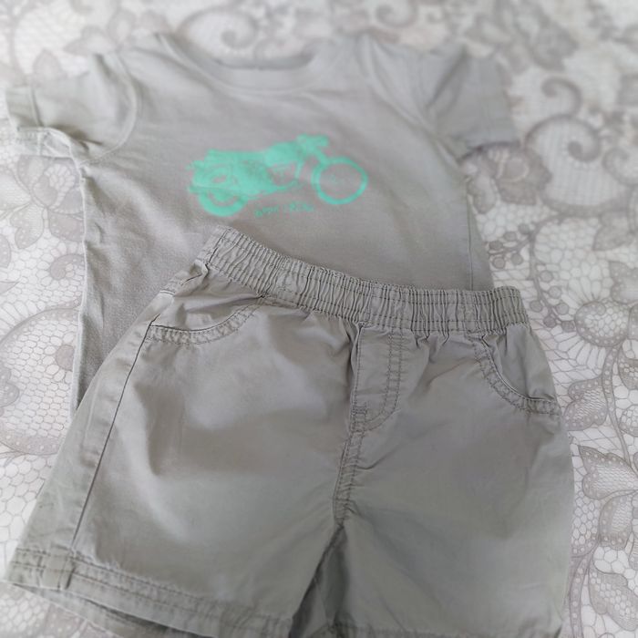 Lot 2 Ensembles short teeshirt garçon