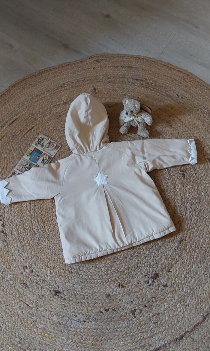 Veste hiver jaune paille Dpam 3/6 mois 62 cm - photo numéro 10