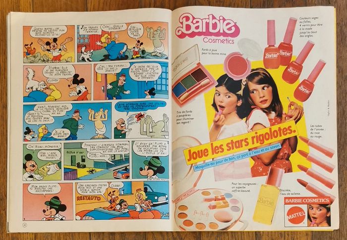 Ancien journal de mickey avec poster géant Les Aristochats 1982 N°1584 vintage - photo numéro 14