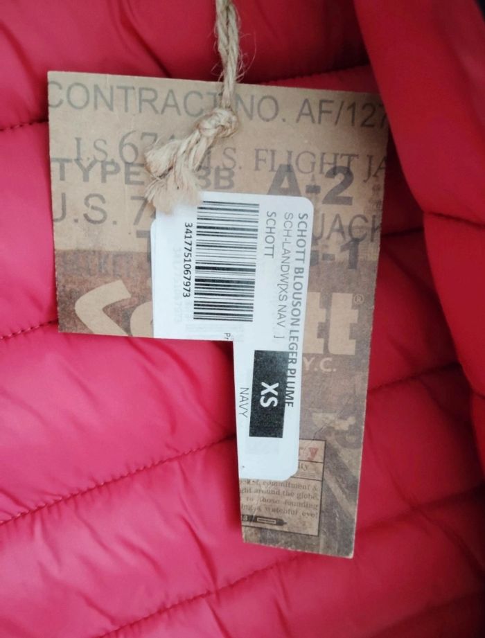 Veste Schott femme bleu marine - photo numéro 5