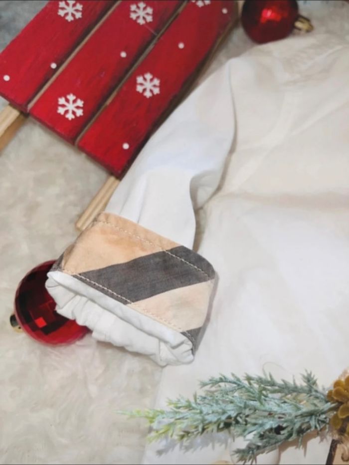 Chemise blanche Burberry authentique bébé mixte 6 mois 67 cm coton excellent état - photo numéro 6