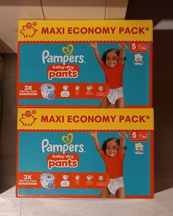 172 Couches Culottes Pampers Baby Dry Pants - Taille 5 (2 Maxi Packs)