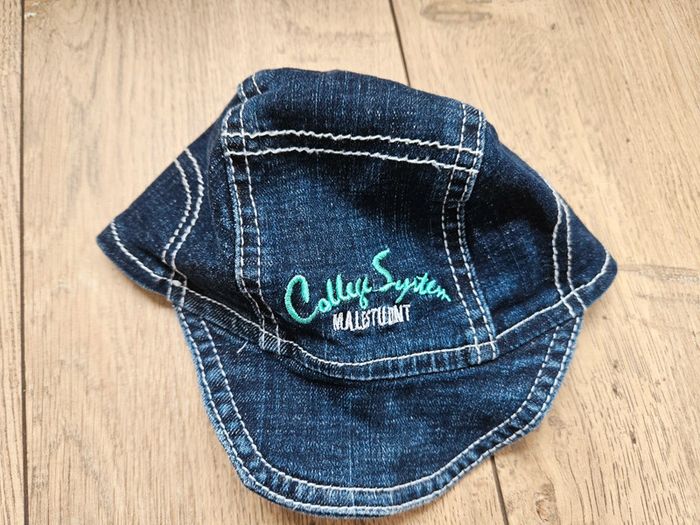 Casquette imitation jean bleu marine 12 mois
