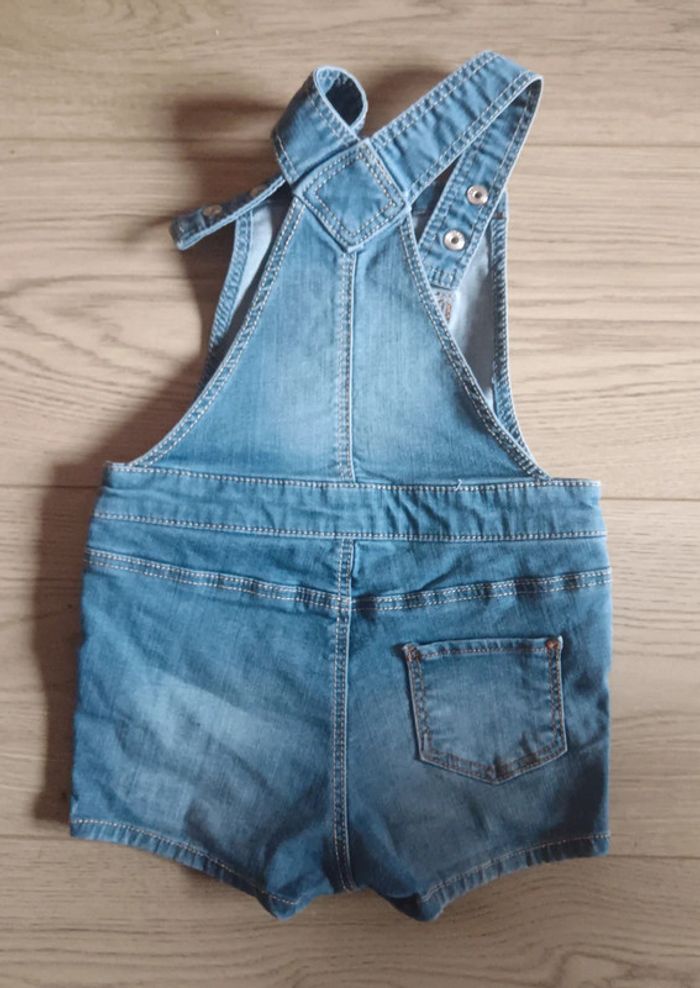 Salopette short printemps été bébé fille 12- 18 mois h&m cœur - photo numéro 2
