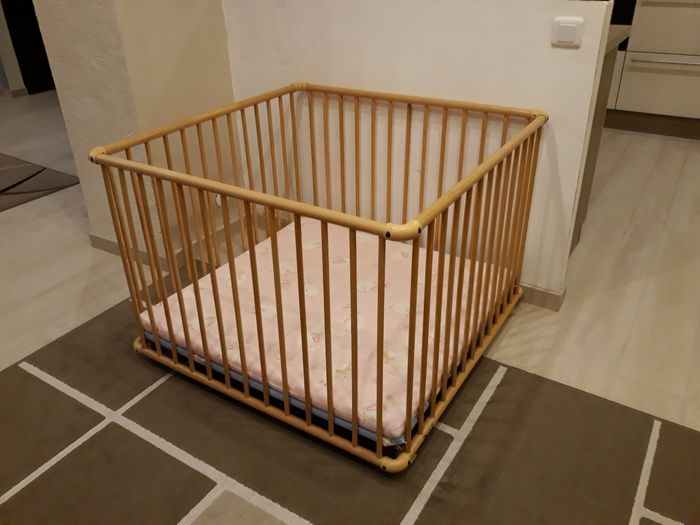 Parc évolutif Geuther 100x100 cm + matelas offert - photo numéro 4