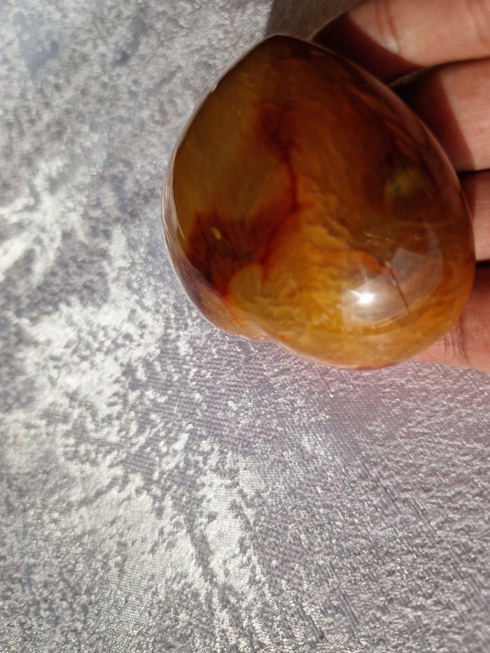 Cornaline de Madagascar forme cœur 149g - photo numéro 6