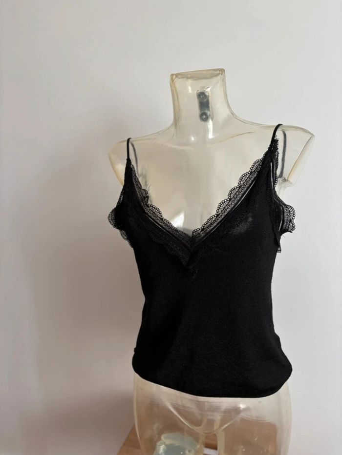 Débardeur noir, Zara avec dentelle - photo numéro 3