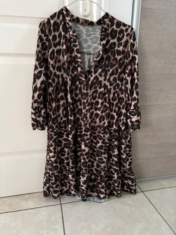 Robe courte Léopard
