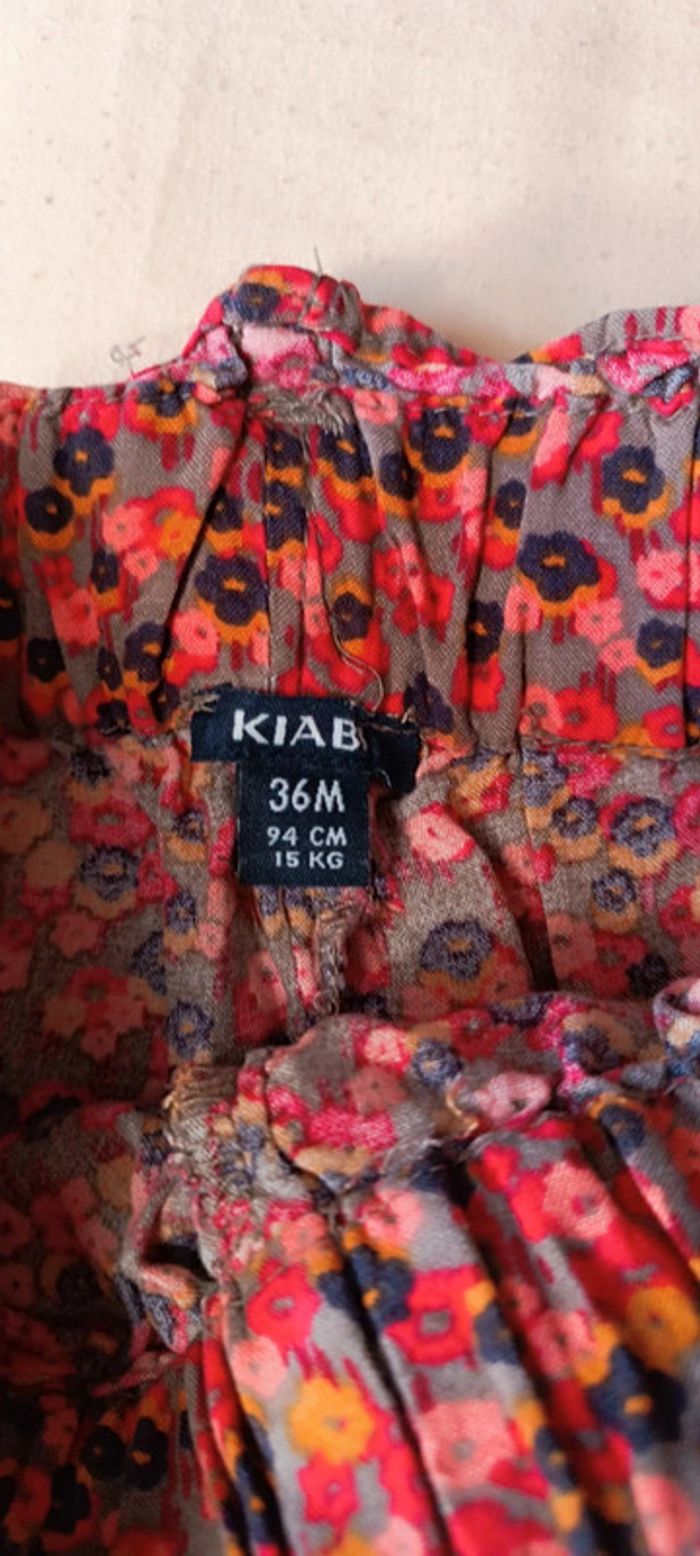 Pantalon fleuri Kiabi 36 mois - photo numéro 3