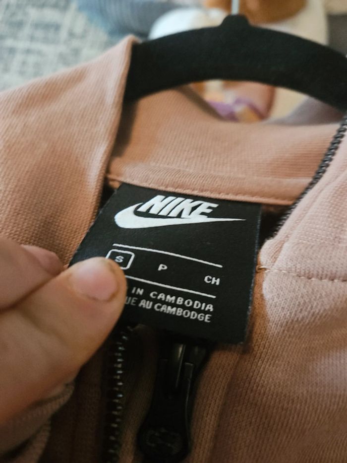 Sweat court à demi-zip pour femme * Nike/ taille S* - photo numéro 15