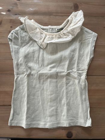 T shirt vert sauge Kiabi 9 mois