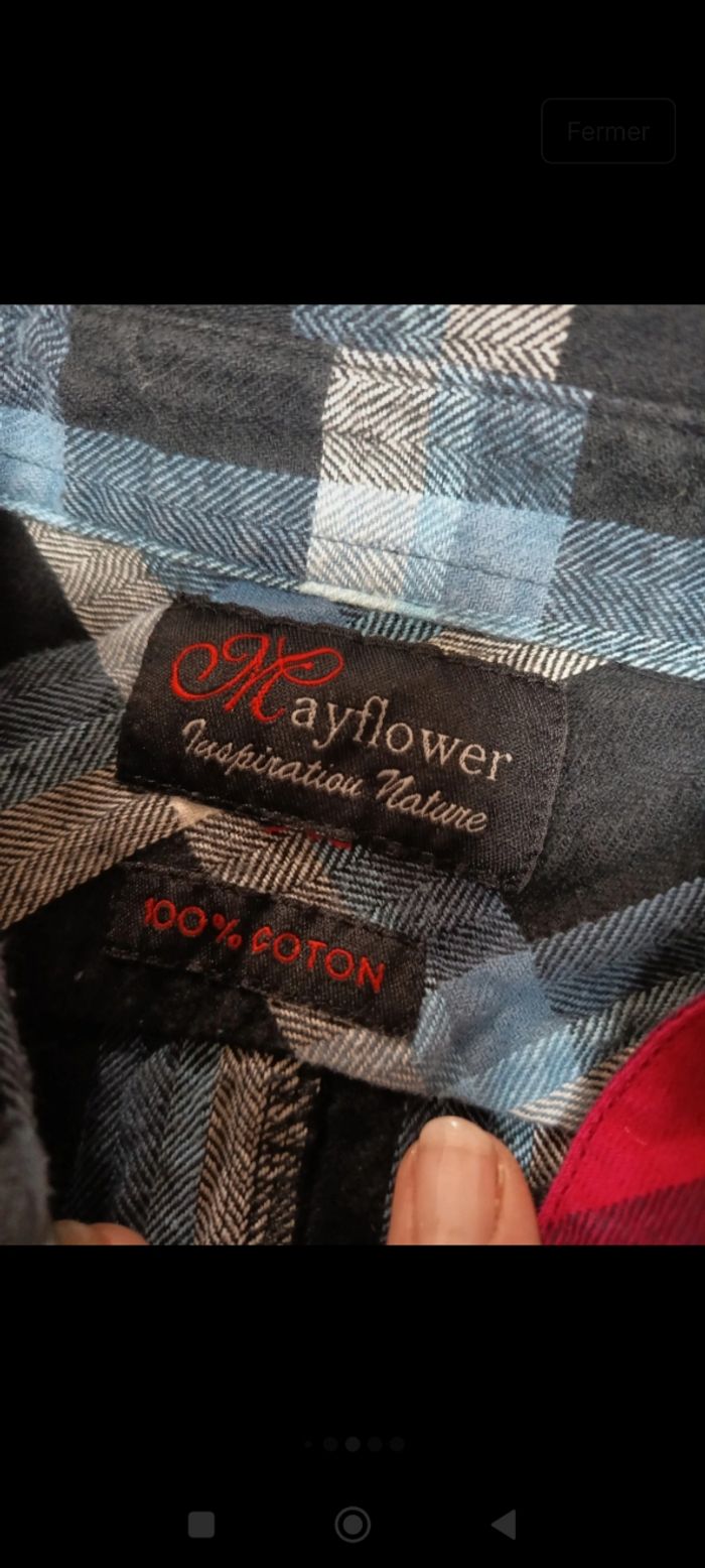 Lot de 2 chemises a carreaux - photo numéro 4