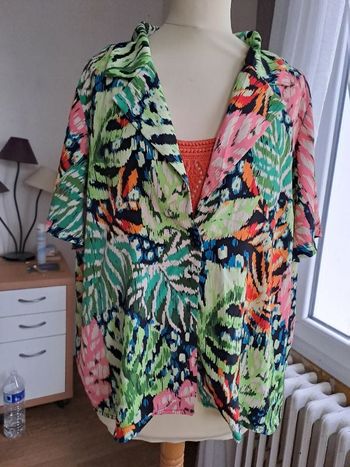 chemise manches courtes multicolore xl kiabi