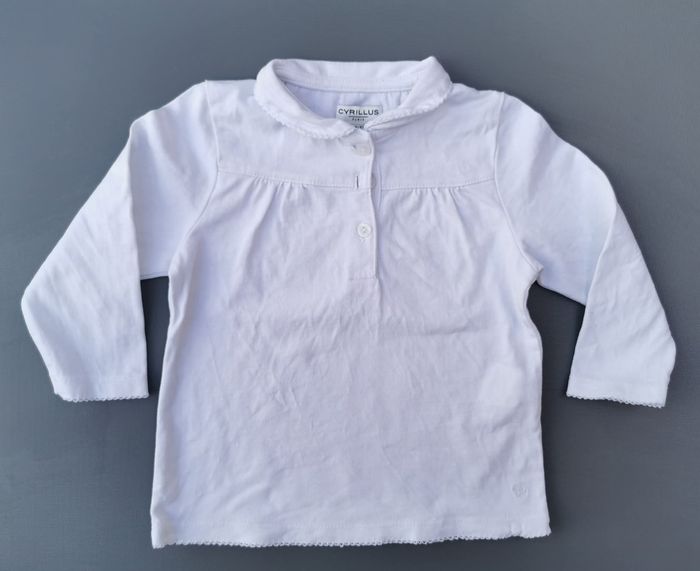 Blouse à col Claudine 18 mois fille cyrillus