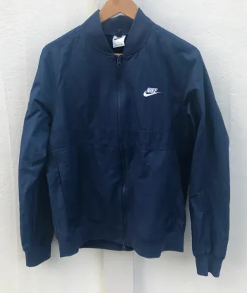 Nike Full Zip Bomber Jacket Navy blue Mens M