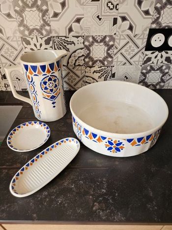 Service à toilette vintage