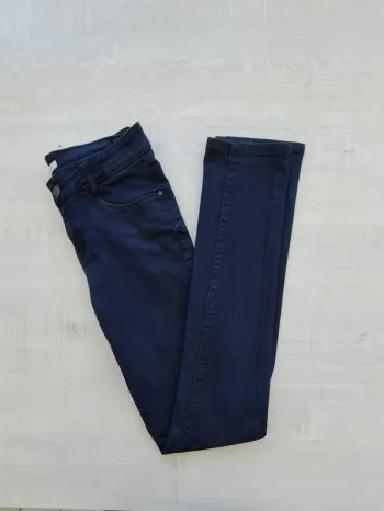Pantalon jeans marine Camaïeu - taille 34 - fermeture éclair