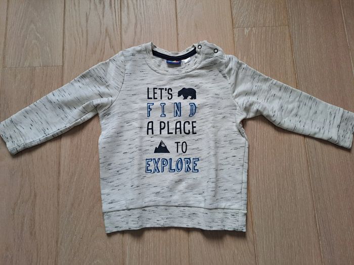 Sweat creme Lupilu 12-24M - TBE comme neuf