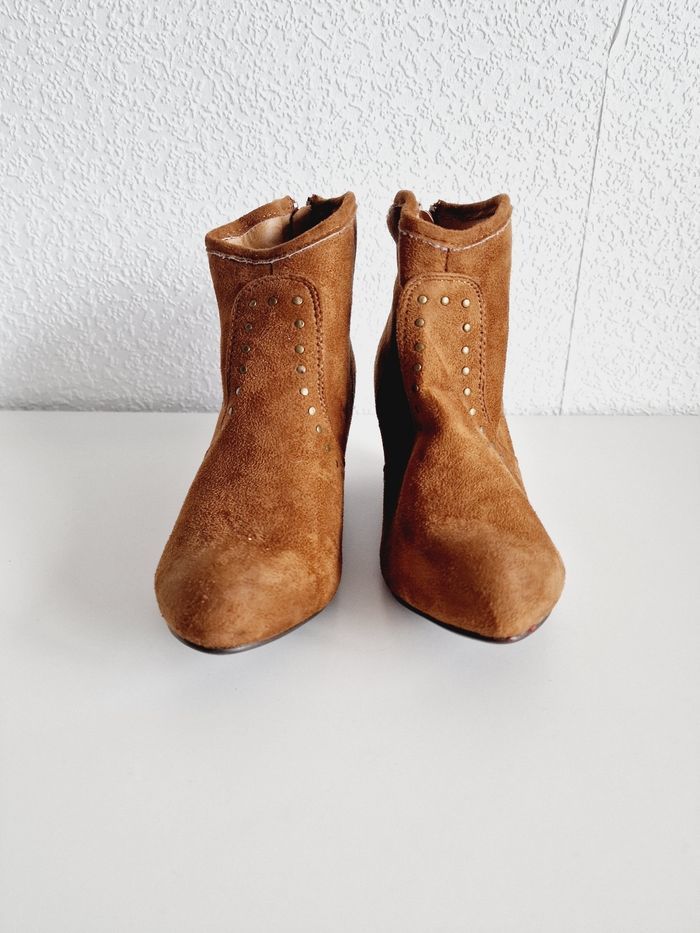 New Look - Bottines à talon - Effet suédé - 38 - Neuves ! - photo numéro 2