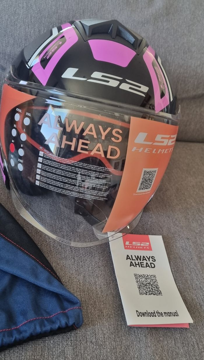 Casque de moto LS2 twister II flix taille M - photo numéro 2