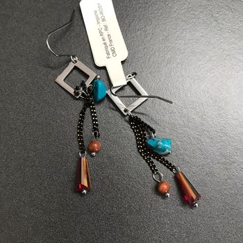 Boucles d'oreilles Rosy