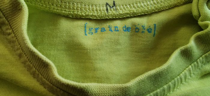 Lot 2 t-shirts manches courtes jaune vert Grain de blé 3 mois - photo numéro 5