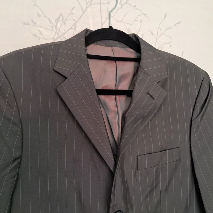 Veste de costume gris rayé - photo numéro 3