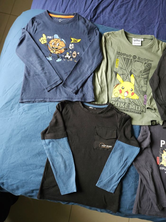 Lot de 7 tee-shirts ML, 6 ans - photo numéro 3