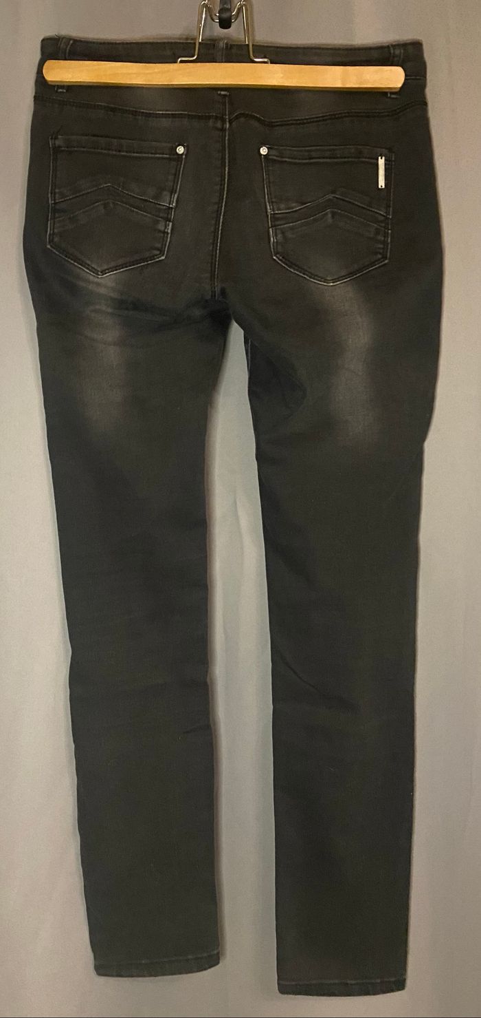 Jean noir/gris »Jennyfer »skinny - photo numéro 2