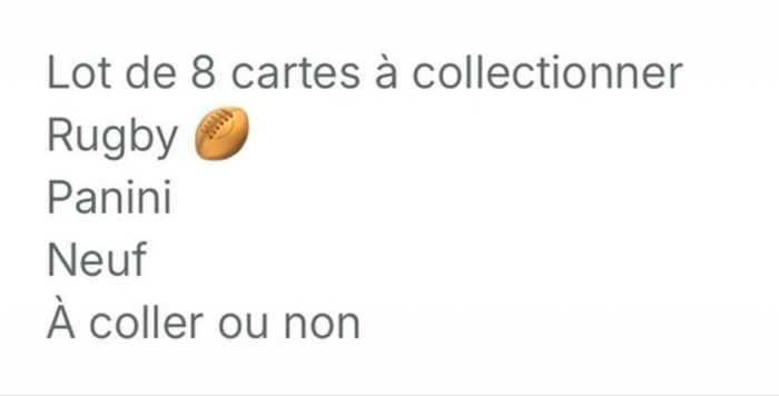 Carte de Rugby - photo numéro 3