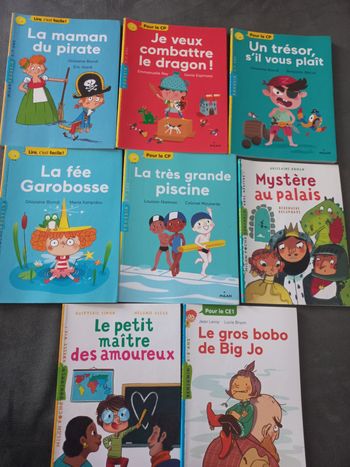 Lot 8 livres premières lectures cp ce1 milan poussin benjamin